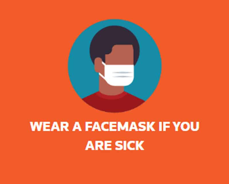 Wear a facemask